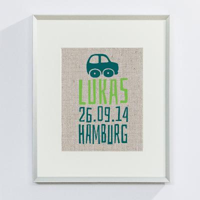 STOFFDRUCK IM RAHMEN 