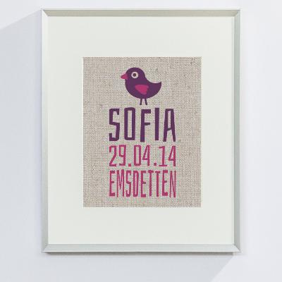 STOFFDRUCK IM RAHMEN 